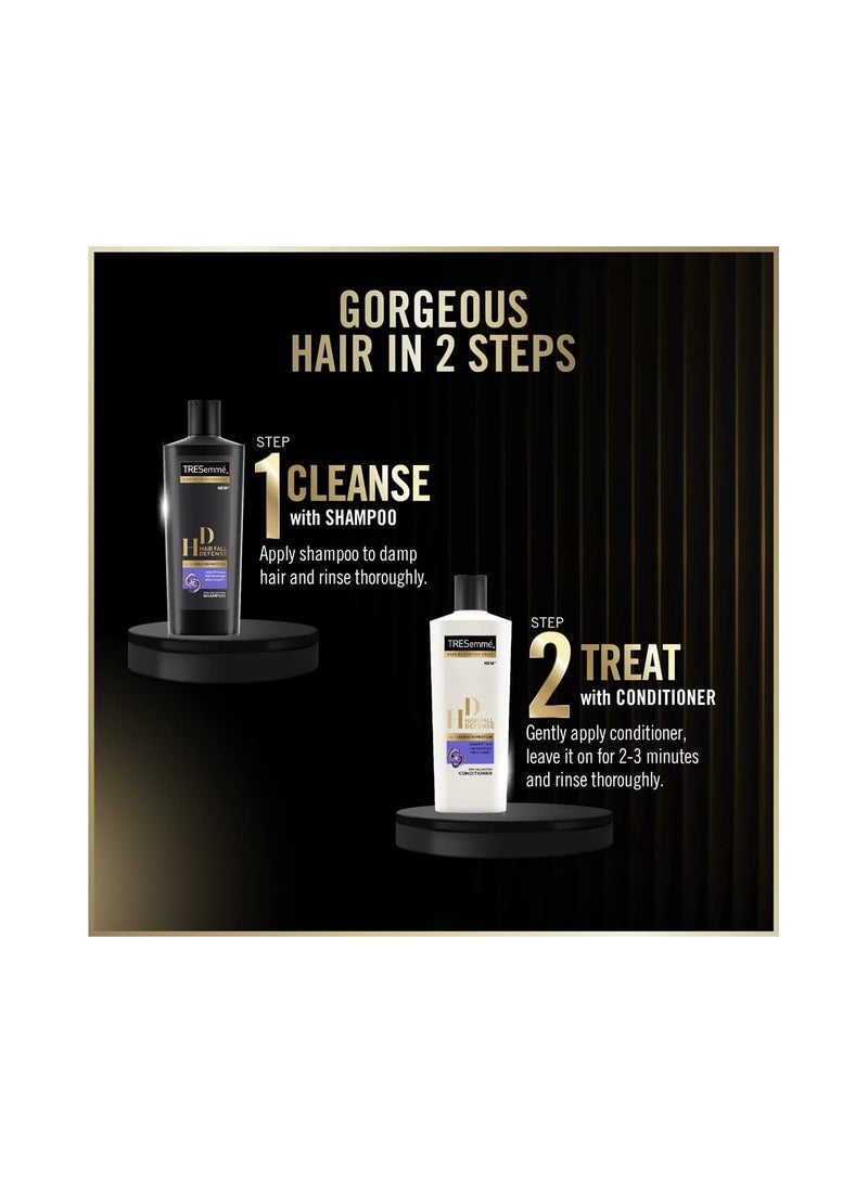 TRESemme Hair Fall Defence Shampoo With Keratin for Hair Fall Control and Longer Stronger Hair Anti Hairfall for Damaged Hair