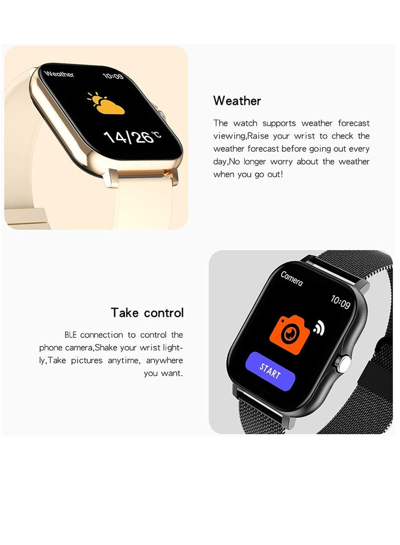 Y13 Multifunctional Smart Watch, 1.7 Inch Full Touch Screen IP67 Waterproof 3D Activity Sensor, Real-Time Heart Rate Measurement, Sleep Monitoring