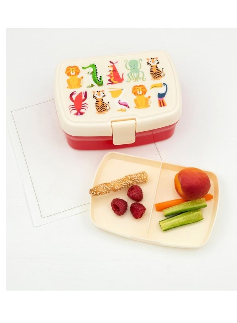 Colourful Creatures Lunch Box With Tray