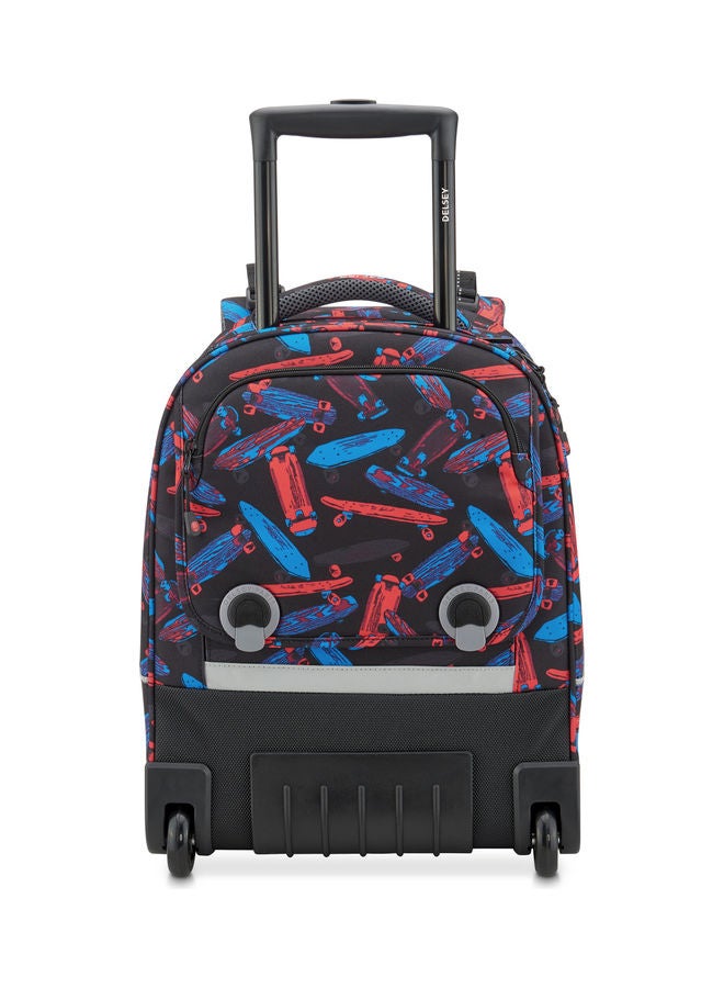 Girls Ergonomic Vertical Trolley Backpack 17.75 Inces Multicolour