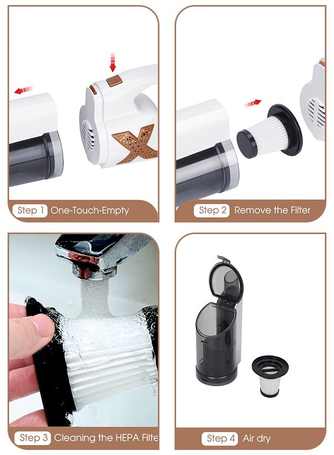 Vacuum Cleaner, 18000PA Suction /650W Motor 5M Corded Stick Vacuum Cleaner,  with Multifunction Lightweight Handheld Stick Cleaner for Hard Floor/Carpet/Pet Hair