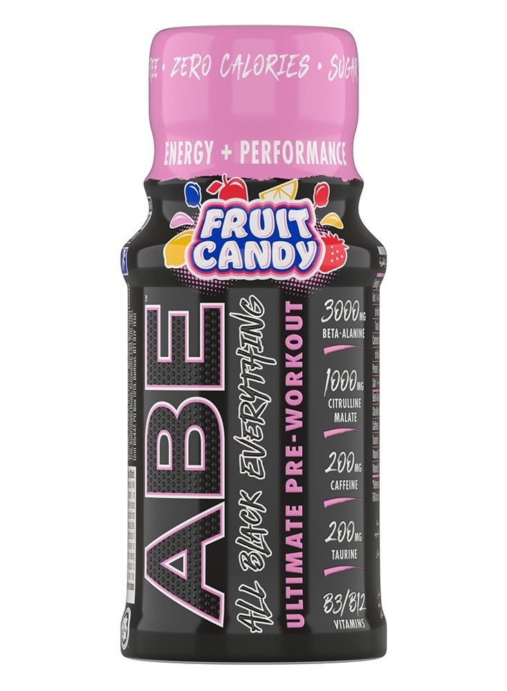 Abe Ultimate Pre Workout Shot Fruit Candy 60Ml Pack Of 12