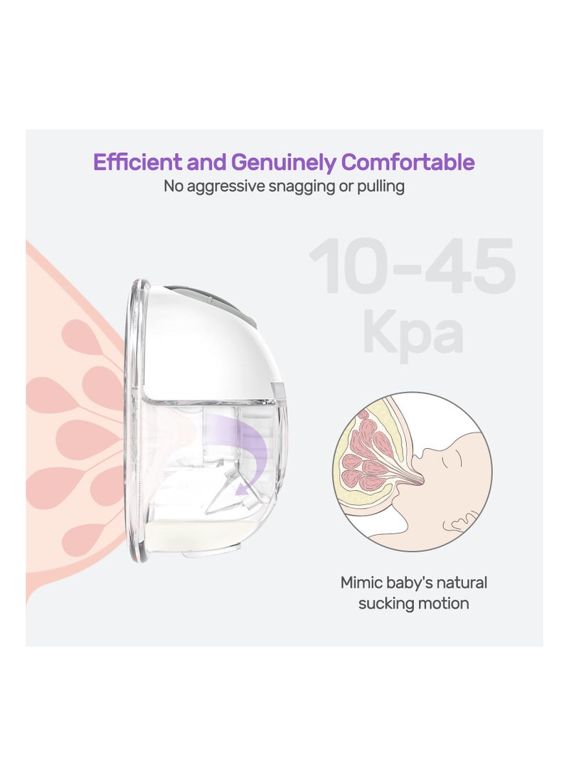 Hands Free Wearable Breast Pump With 4 Mode, LCD Display, 24 MM Flange
