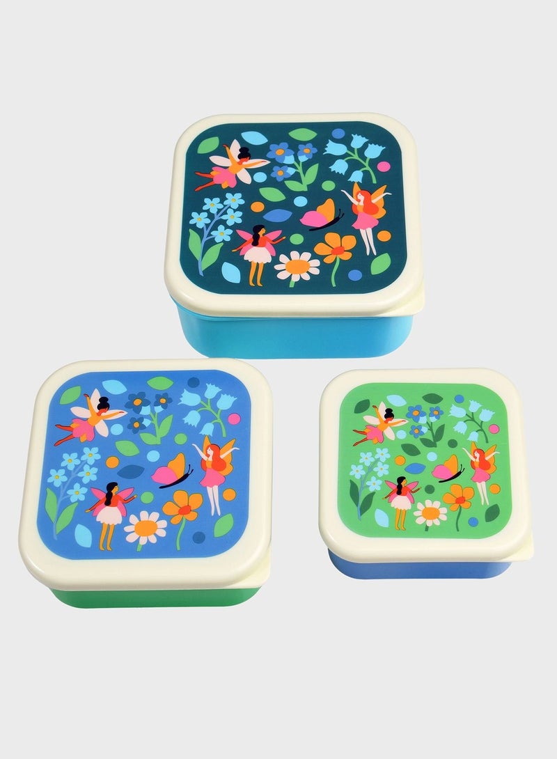 Fairies In The Garden Snack Boxes Set Of 3