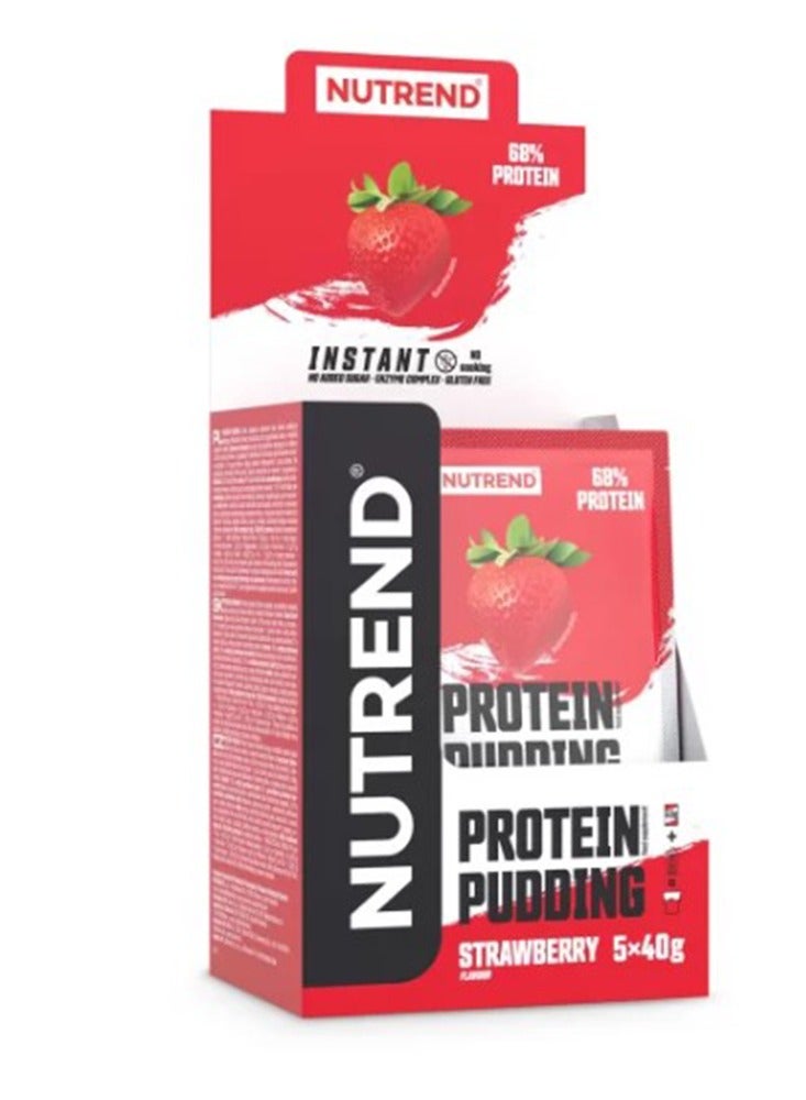 Nutrend Protein Pudding Strawberry Pack Of (5 x 40g)