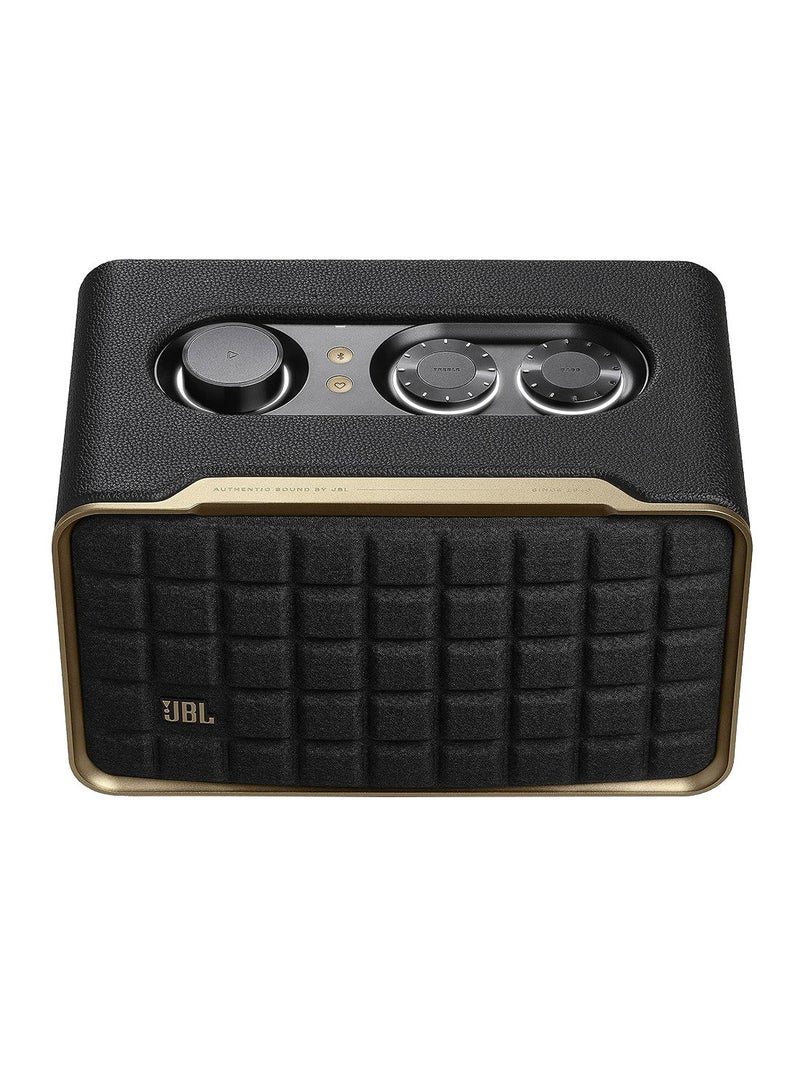 Authentics 200 Smart Home Speaker With Wi-Fi, Bluetooth, Voice Assistants And Retro Design JBLAUTH200BLKUK Black