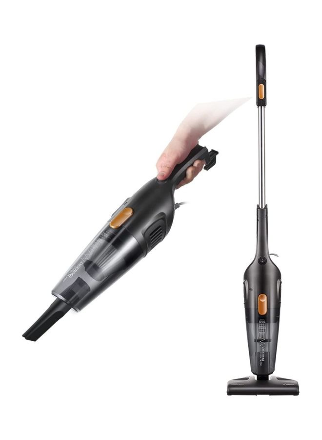 Lightweight Handheld and Upright 2 in 1 Portable Vacuum Cleaner For Home Hard Floor Carpet with Productive HEPA filtration 600 W DX115C Black