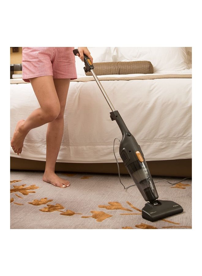 Lightweight Handheld and Upright 2 in 1 Portable Vacuum Cleaner For Home Hard Floor Carpet with Productive HEPA filtration 600 W DX115C Black