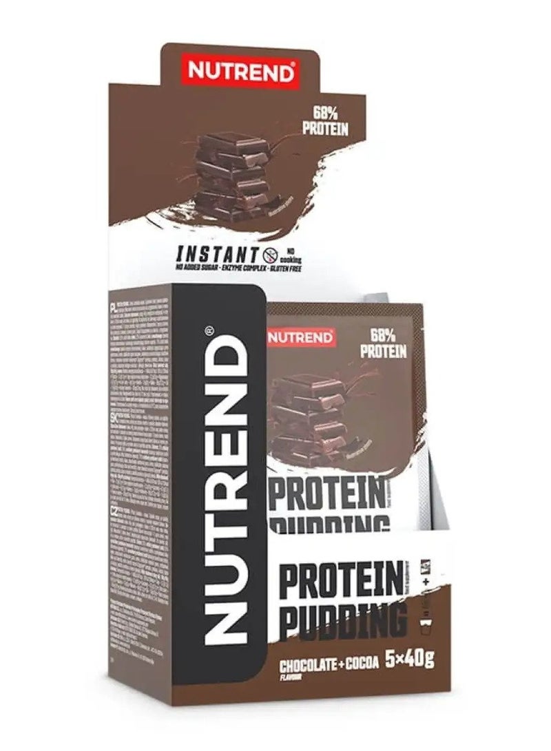 Protein Pudding Chocolate Cocoa Pack Of (5 x 40g)