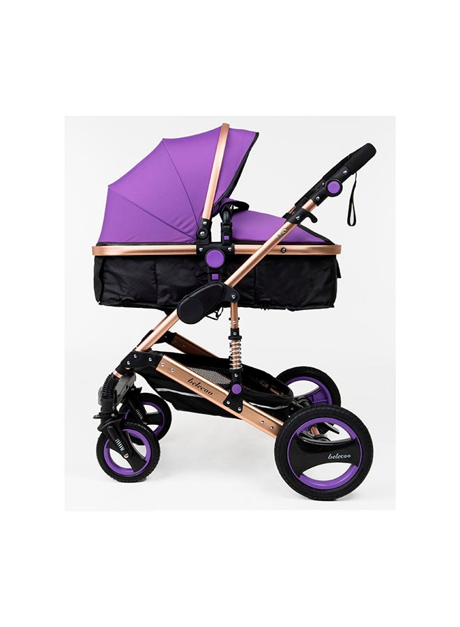 6 Purple - 3 In 1 Classic Pram