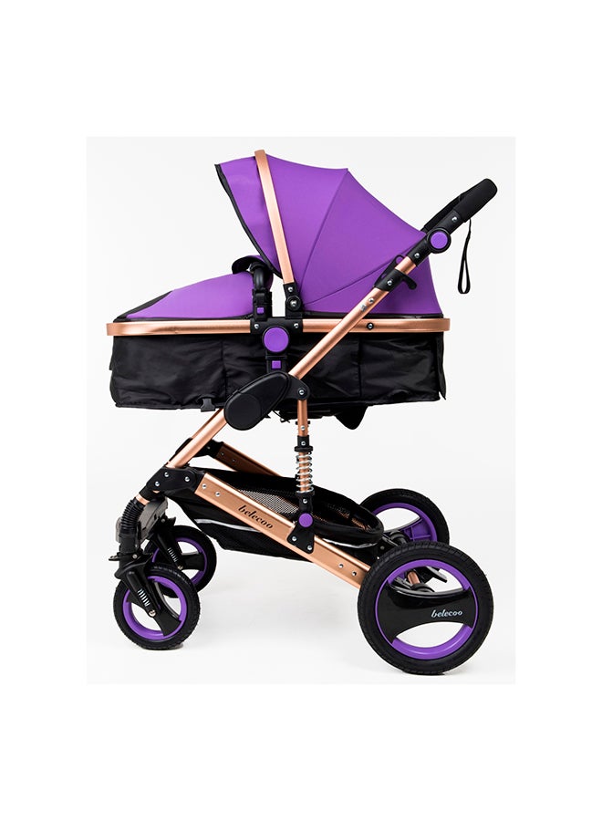 6 Purple - 3 In 1 Classic Pram