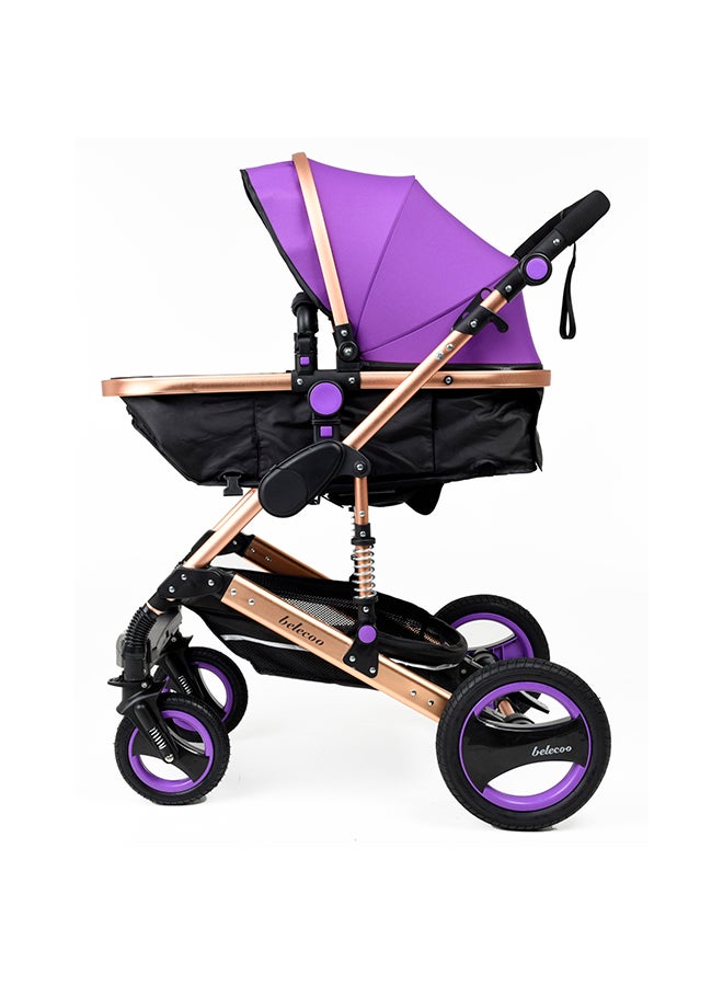6 Purple - 3 In 1 Classic Pram