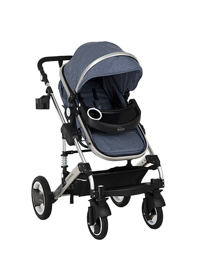 Cynebaby 7 Blue - 3 In 1 Luxury Pram