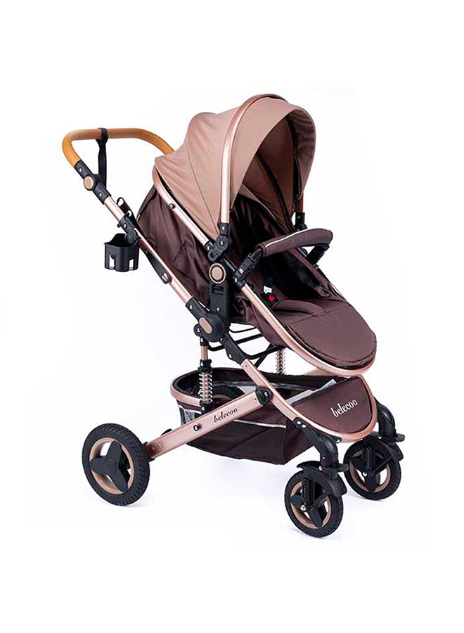 5 Khaki - 3 In 1 Lite Pram