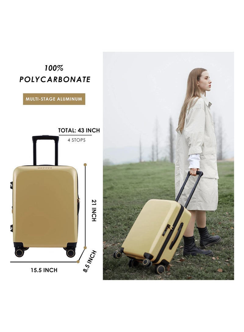 Luggage with X Large Spinner Wheels Expandable Hardside Travel Luggage