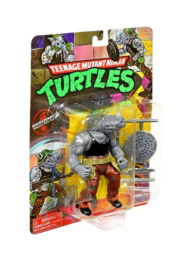 Teenage Mutant Ninja Turtles: 4” Original Classic Rocksteady Basic Figure
