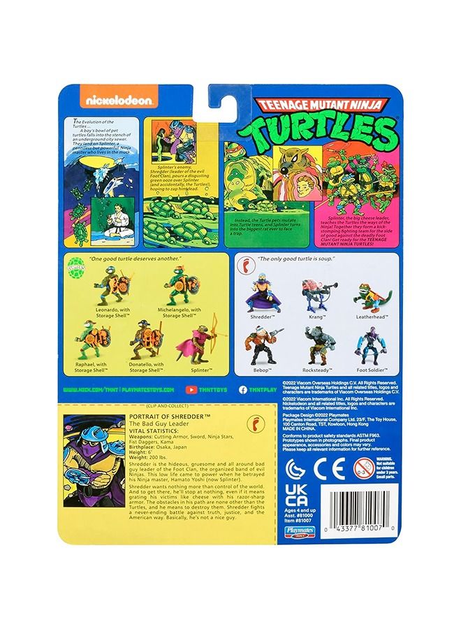Teenage Mutant Ninja Turtles: 4” Original Classic Shredder Basic Figure