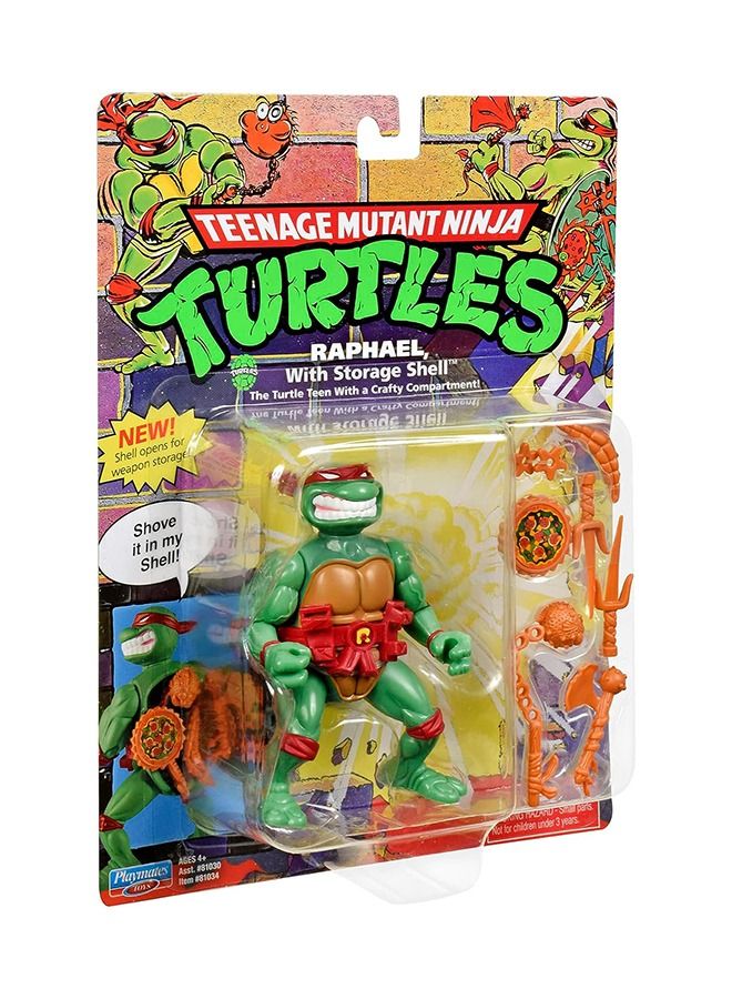 Teenage Mutant Ninja Turtles: 4” Original Classic Storage Shell Raphael Basic Figure