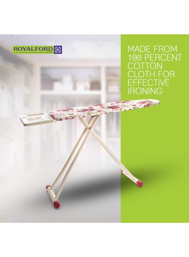 Royalford 116 x 41 cm Ironing Board with Steam Iron Rest, Heat Resistant, Contemporary Lightweight