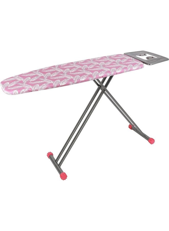 Royalford Ironing Board- RF11914| Ironing Table with Monoblock Metal Base| Ironing Table with Iron Rest and Adjustable Height Mechanism| Heat Resistant 100% Cotton Cover, Non-Slip Legs 114x33 cm
