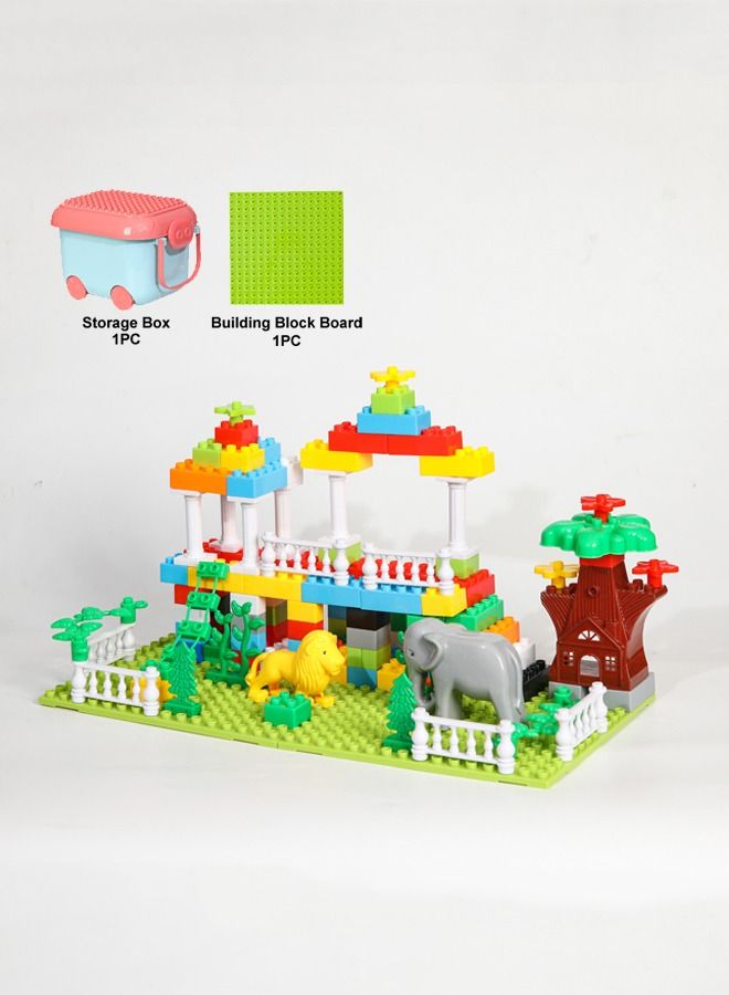 Animal Garden Design Kids DIY Block Building Toys Set For Toddlers Educational Toy