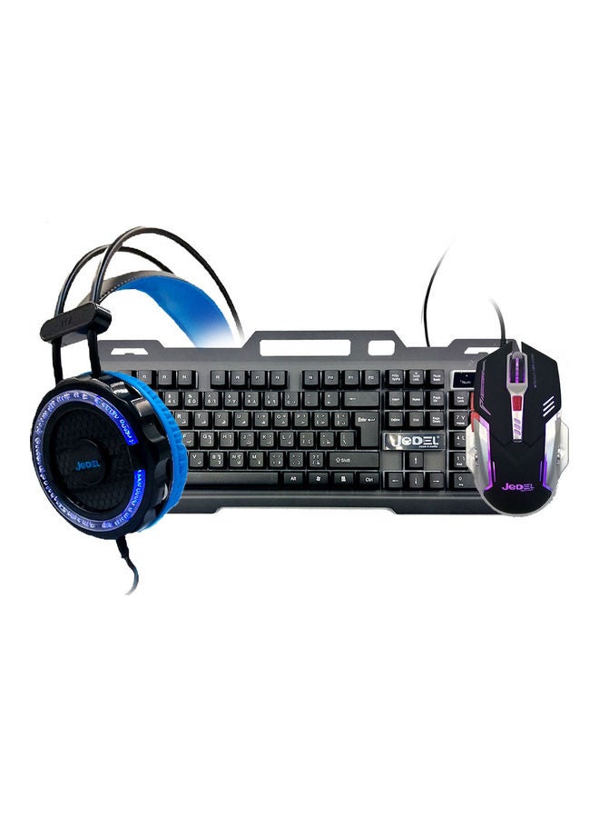 Set Of Keyboard, Mouse And Headphones