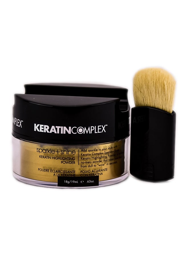 Sparkle + Shine Keratin Hair Highlighting Powder Gold 18grams