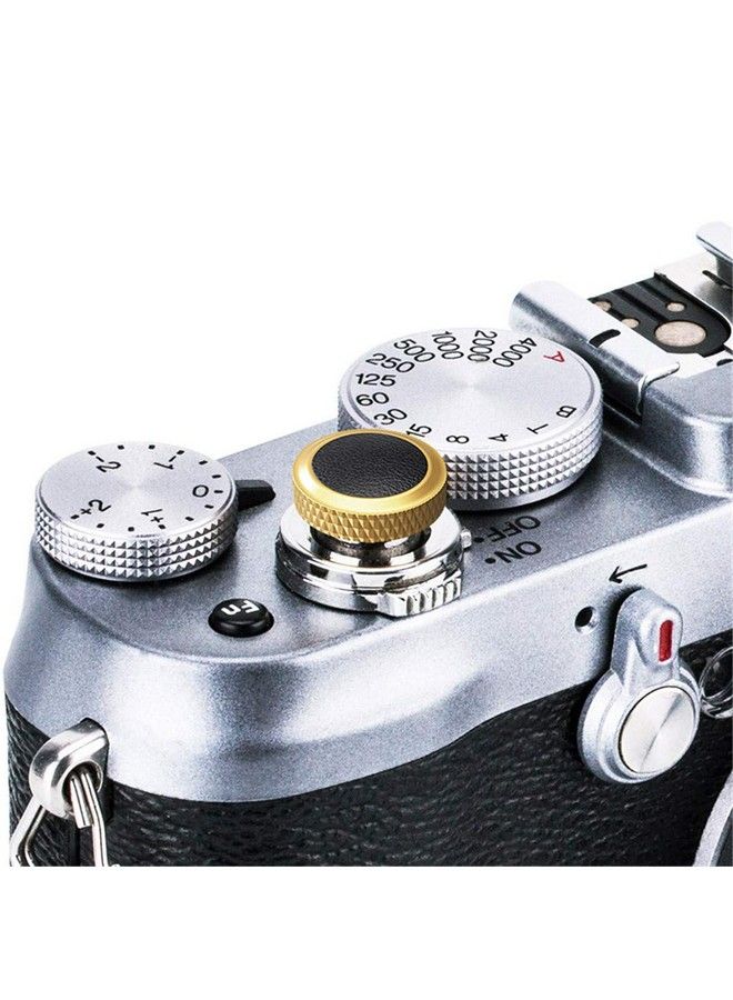 Soft Camera Shutter Release Button Cap For Fujifilm Fuji Xt30 Ii Xt30Ii Xt20 Xt10 Xe4 Xt4 Xt3 Xpro3 Xpro2 Xpro1 X100V X100F X100S Xe3 For Sony Rx10 Iv Iii Rx1Rii Rx1R Rx1 Golden Black