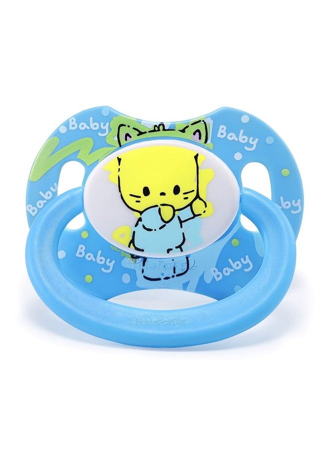 Bigshield Generationii Adult Sized Pacifier Baby Cuties Pattern Blue Kitty