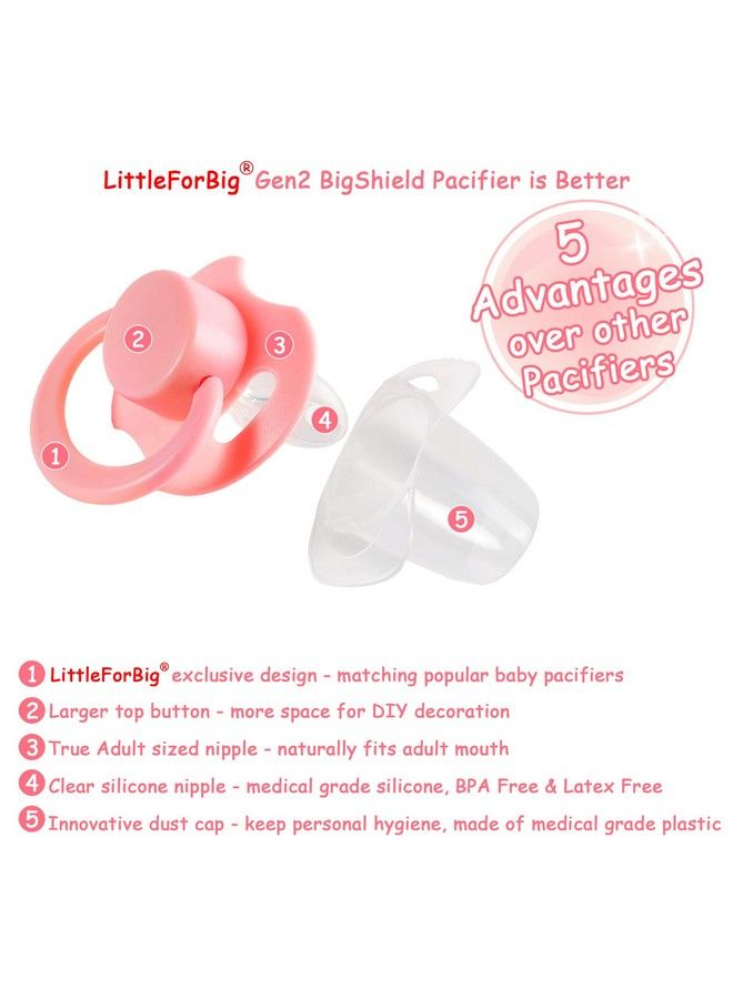 Bigshield Generationii Big Sized Pacifier Pink Fastest Delivery