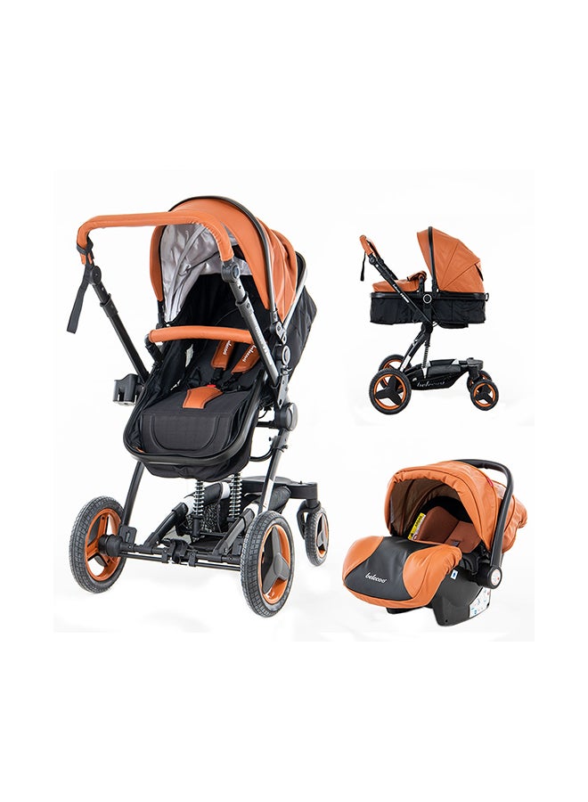 8 Khaki - 4 In 1 Luxury Travel System