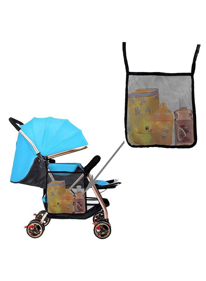2 Pack Portable Stroller Hanging Bag Baby Stroller Organizer Bag Multifunctional Large Capacity Storage Container Bag For Diaper Bottle Toy Stroller Hanging Storage Net Bag