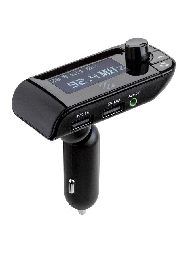 Sbtfm2Xces0 Select Bluetooth 5.0 Car Kit Fm Transmitter With Led Display Screen And Dual Charging Ports