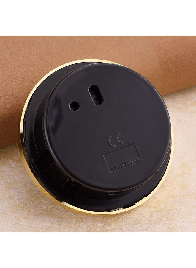 2.8 Inch 70 Mm Quartz Clock Insert Gold Trim Arabic Numeral Quartz Movement (Gold Trim)