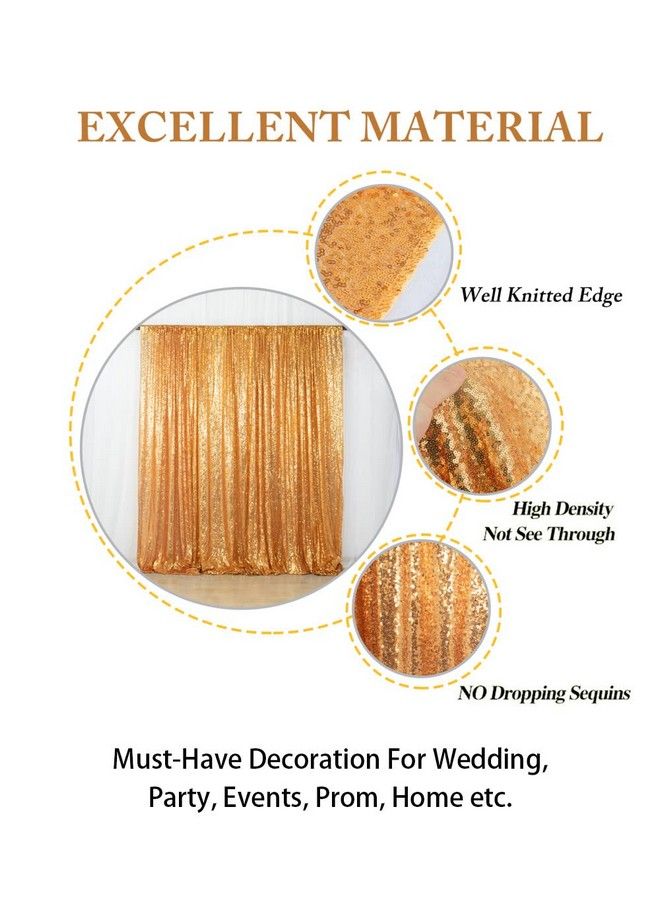 7Ftx7Ft Gold Shimmer Sequin Fabric Photography Backdrop