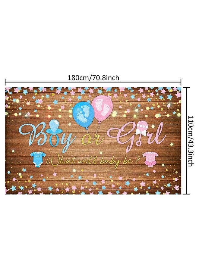 Gender Reveal Backdrop Boy Or Girl Baby Gender Party Decorations Supplies Pink Blue What Will Baby Be Banner Baby Shower Photography Background Photo Booth 70.8 X 43.3 Inch