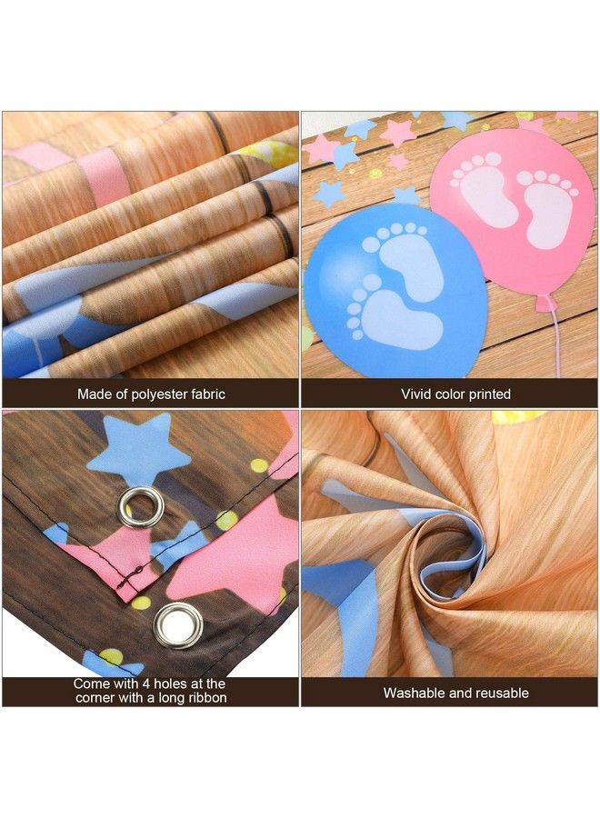 Gender Reveal Backdrop Boy Or Girl Baby Gender Party Decorations Supplies Pink Blue What Will Baby Be Banner Baby Shower Photography Background Photo Booth 70.8 X 43.3 Inch
