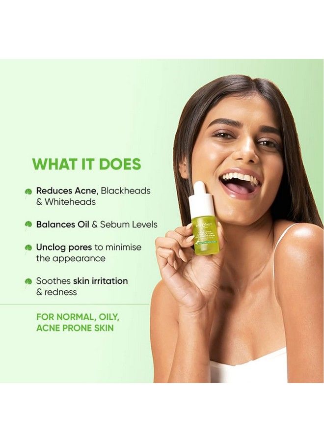 2% Salicylic Acid + Cica Anti Acne Face Serum With Zinc For Oily Acne Prone Skin (20 Ml)