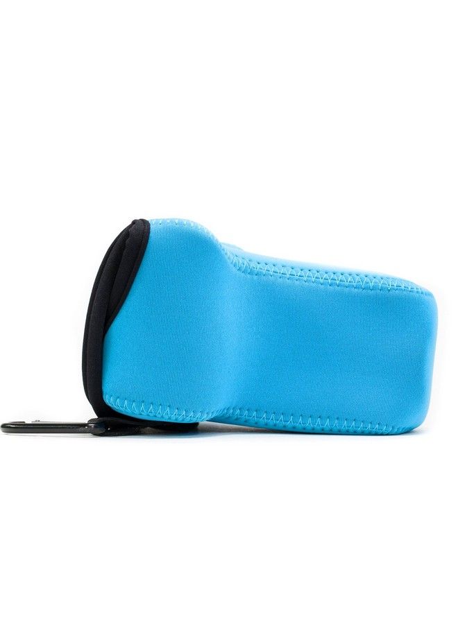 Mg741 Panasonic Lumix Dmcgx85 Dmcgx80 (14140Mm) Ultra Light Neoprene Camera Case Blue Pu Leather