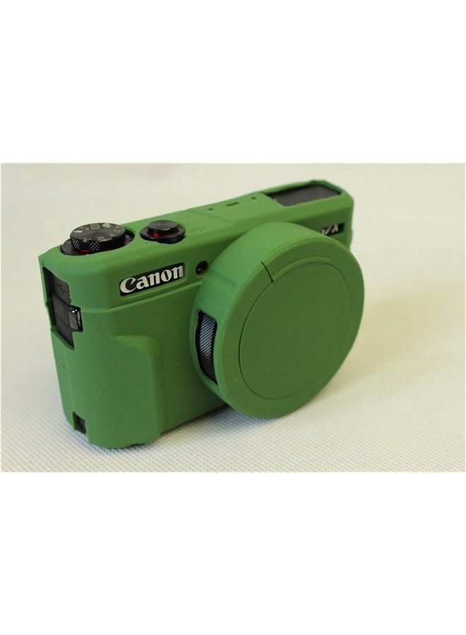 G7 X Mark Ii Case Bolinus Fullbody Ultrathin Lightweight Rubber Soft Silicone Case Bag Cover For Canon Powershot G7 X Mark Ii Green