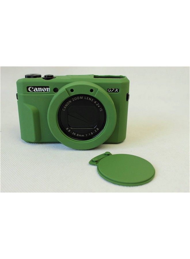 G7 X Mark Ii Case Bolinus Fullbody Ultrathin Lightweight Rubber Soft Silicone Case Bag Cover For Canon Powershot G7 X Mark Ii Green