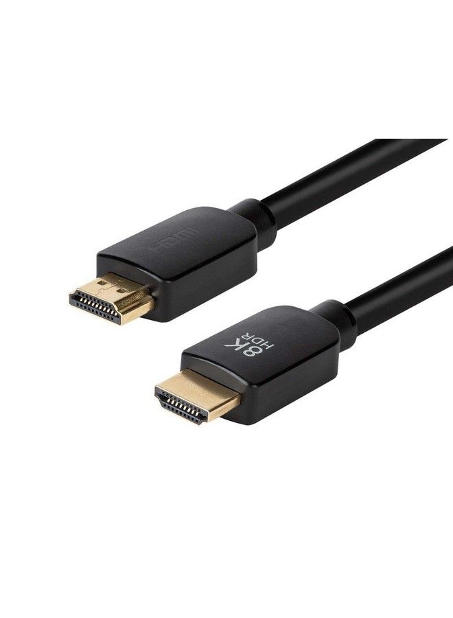 Ultra 8K Hdmi Cable 8 Feet Black ; No Logo High Speed 8K@60Hz 48Gbps Dynamic Hdr Earc Compatible With Ps5 Xbox Series X & Series S And More