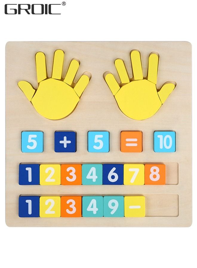 Finger Numbers Counting Toy,Learning Counting Board,Math Toys for Toddler, Number Counting Toy for Kids,Counting Matching Activities Fine Motor Skills Toys