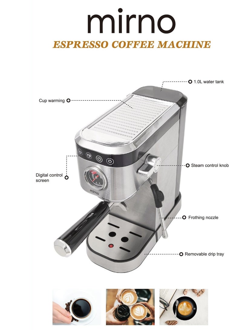 Mirno Espresso Coffee Machine 20Bar