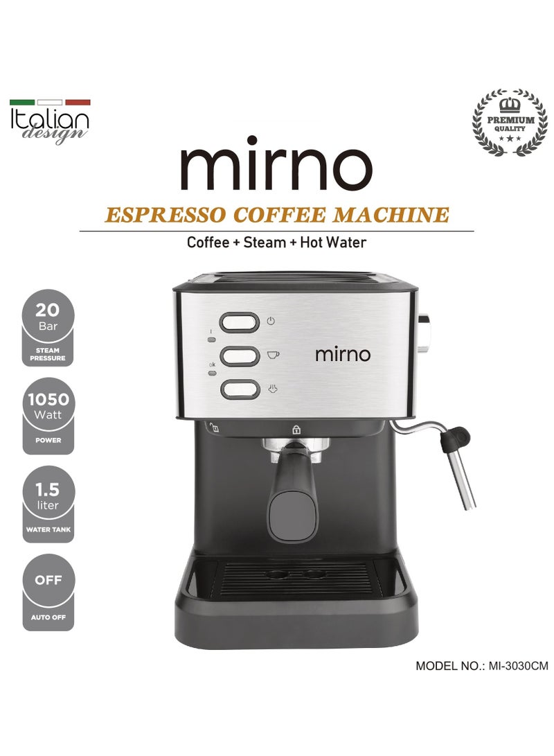 MIRNO ESPRESSO COFFEE MACHINE 20 BAR