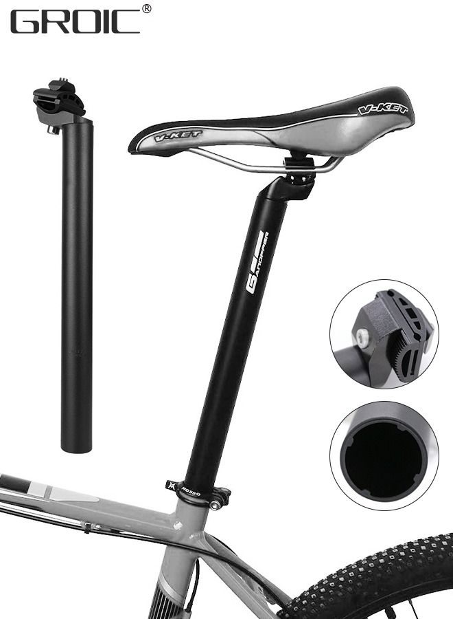 Bike Seat Post 27.2 x 350mm Alumium Alloy Adjustable Long Seatpost for MTB Road Bicycle BMX,Bicycle Accessories Bike Seatpost