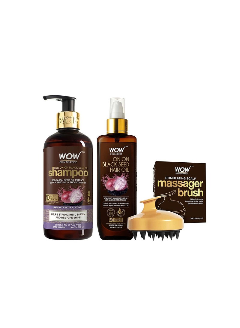 WOW Skin Science Onion Hair Oil With Black Seed Oil Extracts