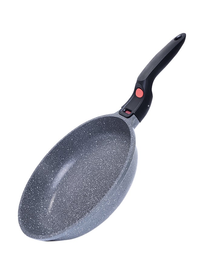 La Granite Series Frying Pan With Removable Handle And Aluminum Induction Bottom Grey/Black 26x5.8cm