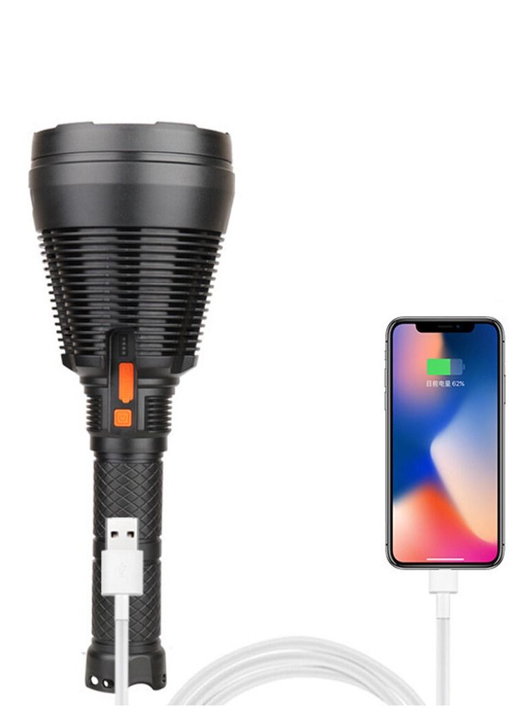 W5118 8000MA High-intensity flashlight 1800LM 18650 8000MAH TYPE-C rechargeable