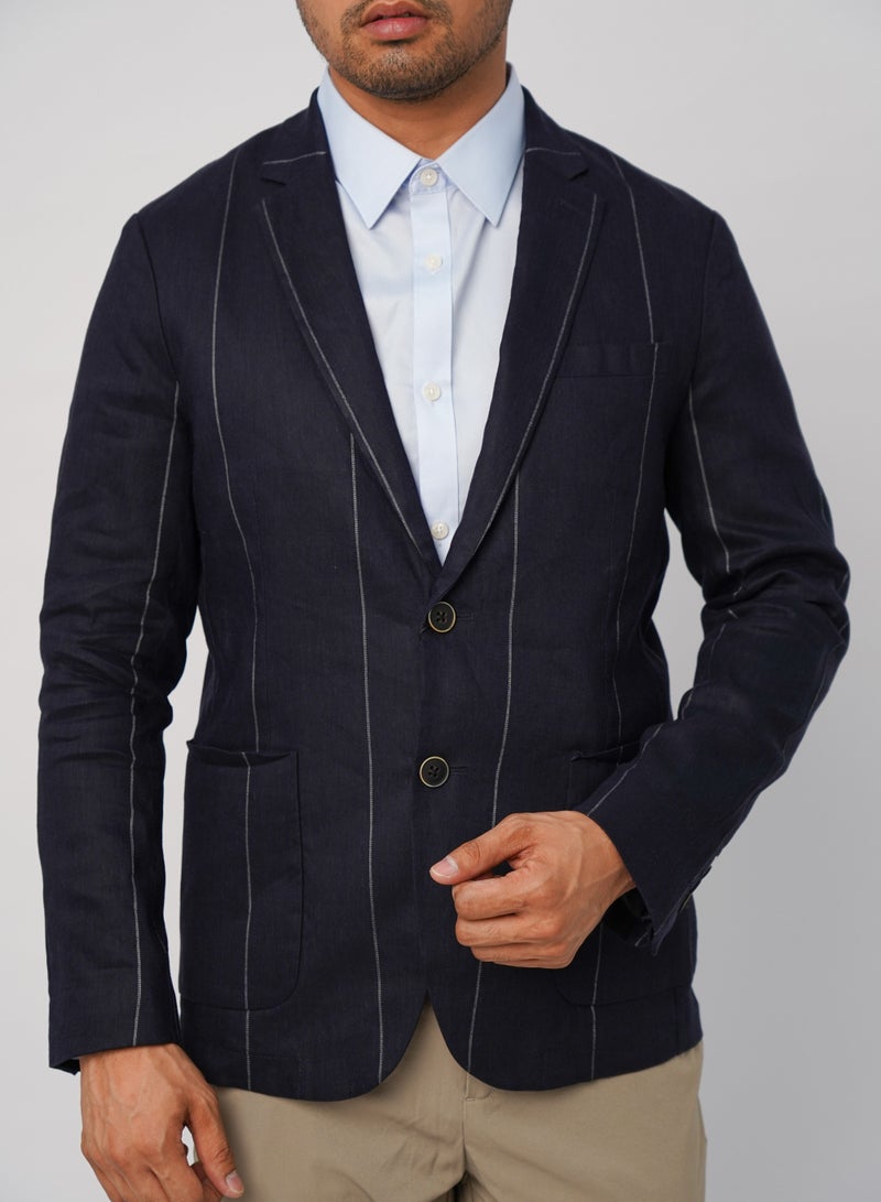 SELECTED Men's Autumn Suit Blazer - Electric blue